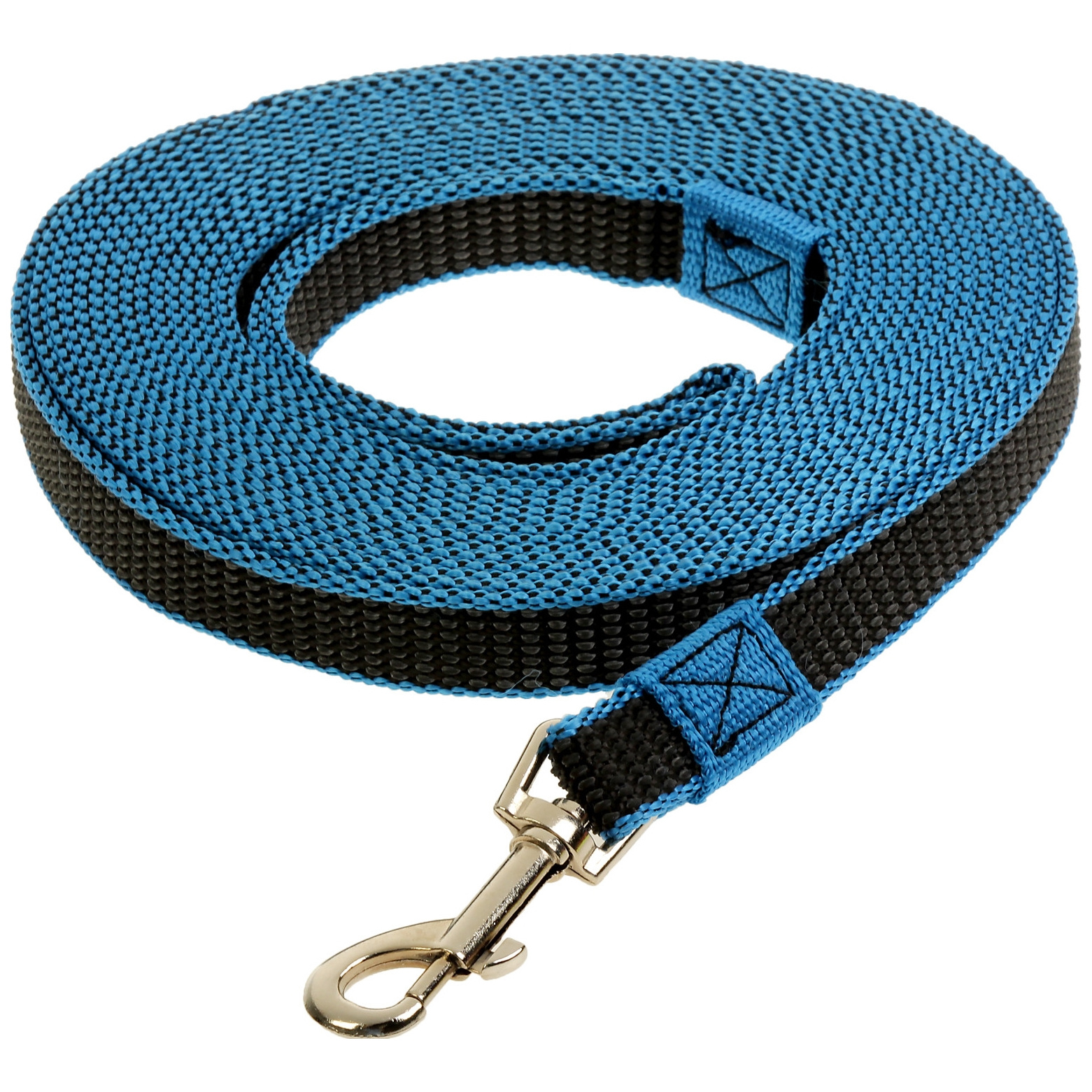 фото Поводок для собак зооник синий капроновый с двойной латексной нитью 700 х 2 см