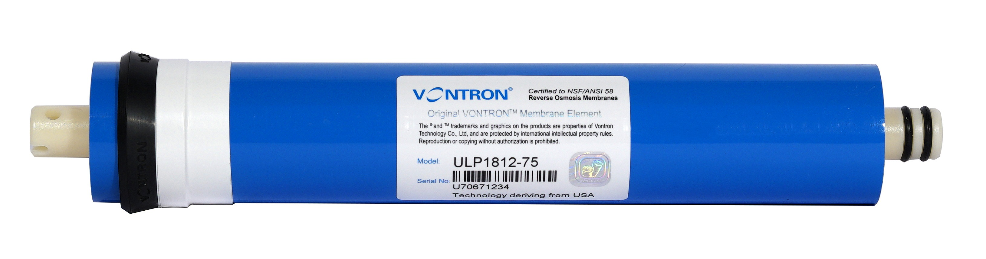 Обратноосмотическая мембрана VONTRON (1812-75GPD), 750