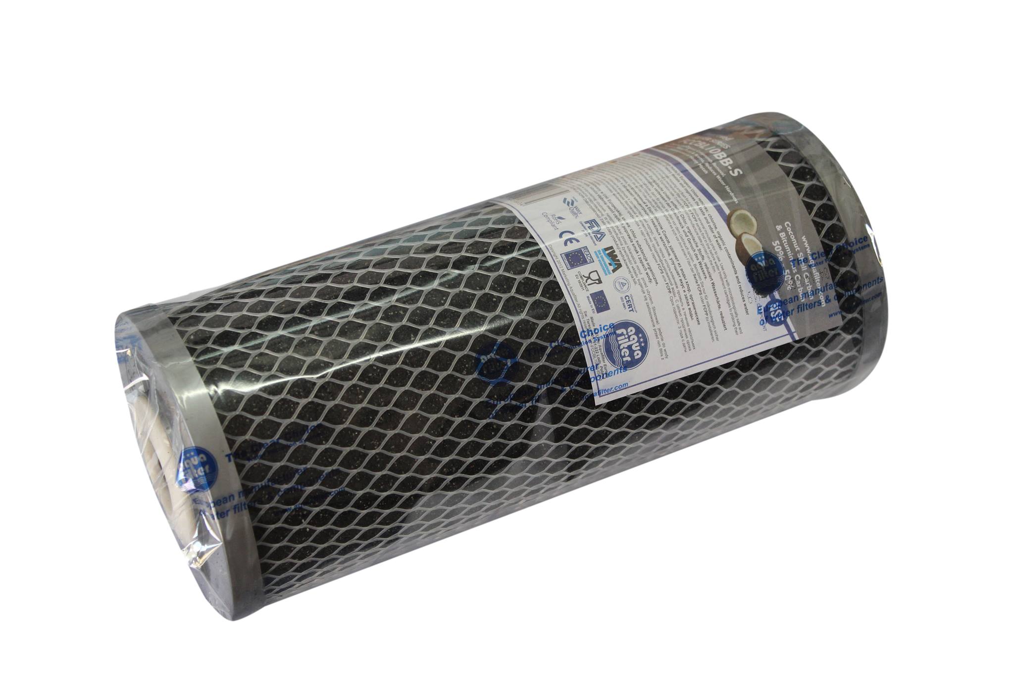 

Картридж угольный Silver, карбон-блок 10ВВ Aquafilter FCCBL10BB-S, 746