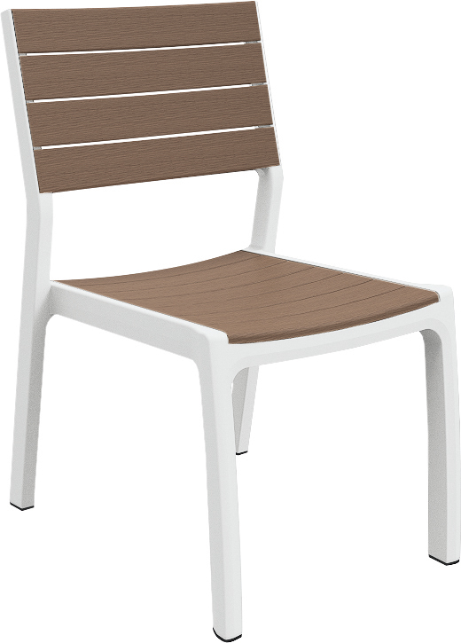 фото Стул для дачи keter гармония 17201232/кап white; cappuccino 60х47х86 см