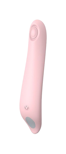 фото Нежно-розовый вибромассажер lusty woodpecker 18 см dream toys