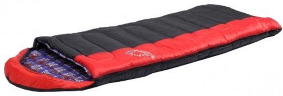 Спальный мешок Indiana Maxfort Plus черный/красный, левый