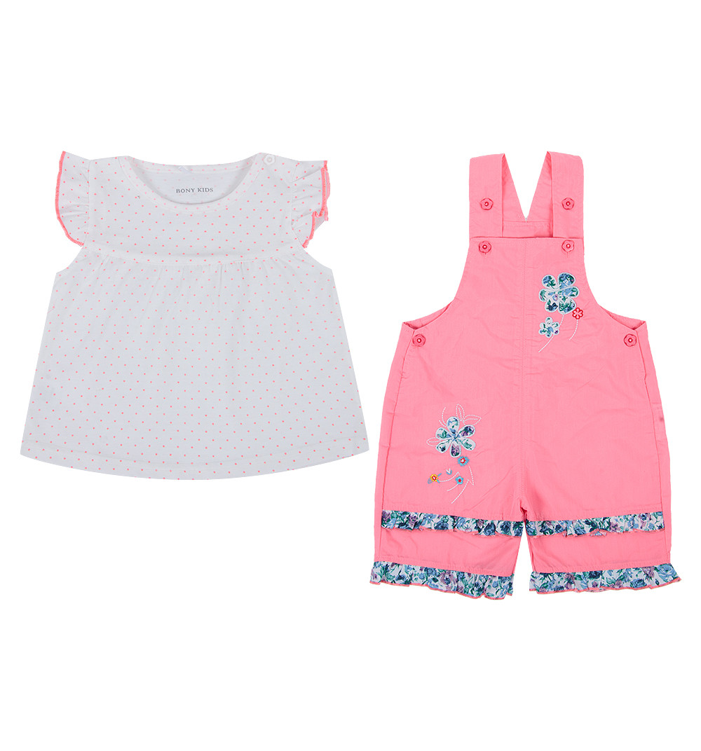 

Комплект одежды Bony Kids, цв. белый; розовый р.74, SS19WN11