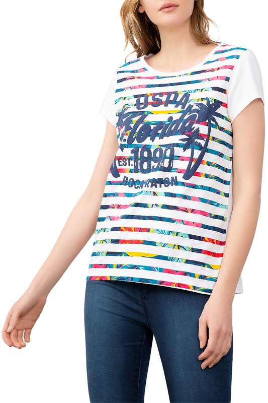 

Футболка женская U.S. POLO Assn. G082GL0110GERMO белая S, G082GL0110GERMO