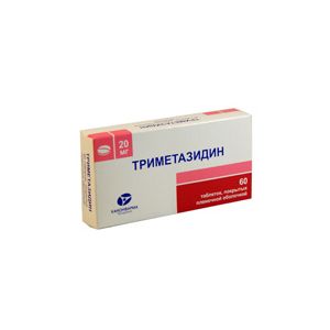 Купить Триметазидин таблетки, покрытые оболочкой 20 мг 60 шт., Канонфарма продакшн ЗАО