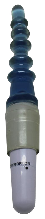 фото Синий гелевый вибратор для анальной стимуляции 20,5 см eroticon