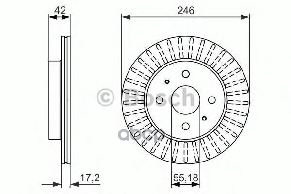 

Диск тормозной BOSCH 0986479769