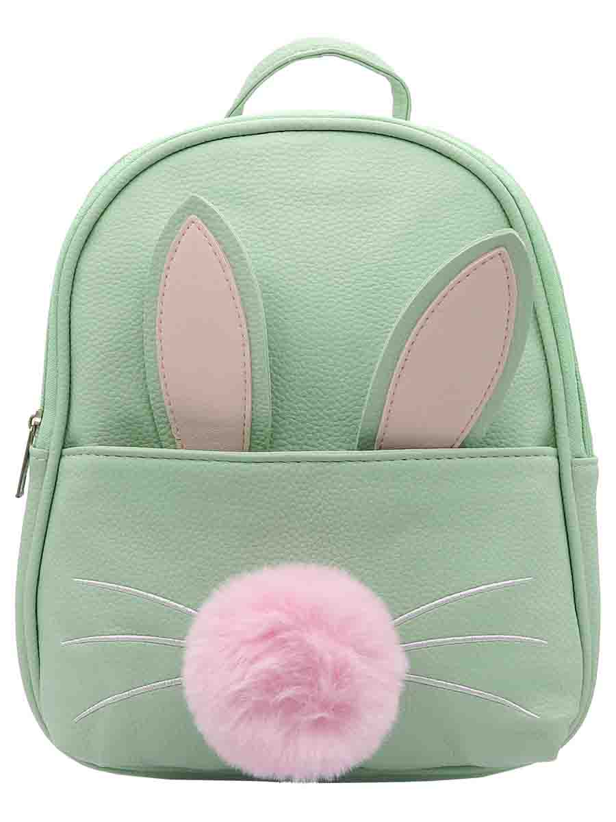 Рюкзак Михи Михи Зайчик с хвостиком и ушками, зеленый