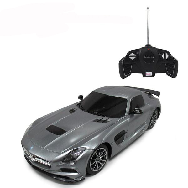 Rastar Машина на р/у – Mercedes-Benz SLS AMG, 1:18, серебряный