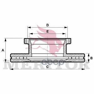 фото Диск тормозной meritor mbr5068