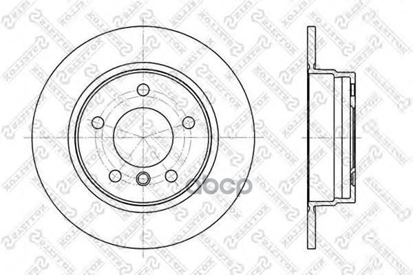 фото Диск тормозной stellox 6020-1525-sx