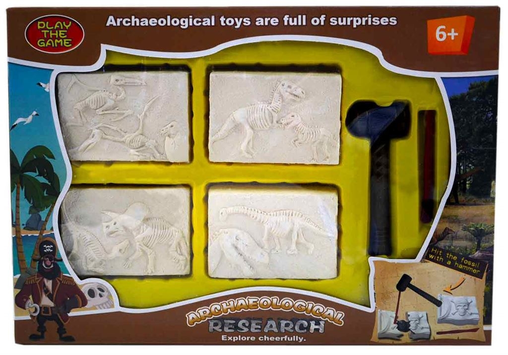 Купить Набор для раскопок JUNFA Динозавры, из гипса 127376-TN, Junfa toys,