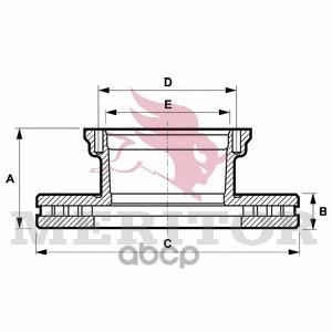 фото Диск тормозной meritor mbr5071