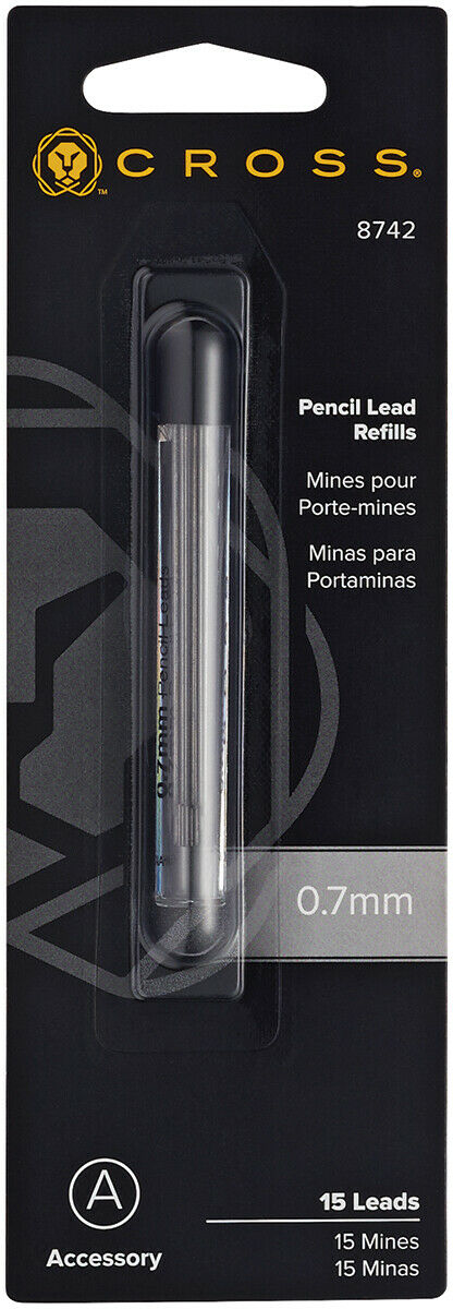 Грифели Cross для механических карандашей без кассеты 0.7мм (15 шт); блистер 8742