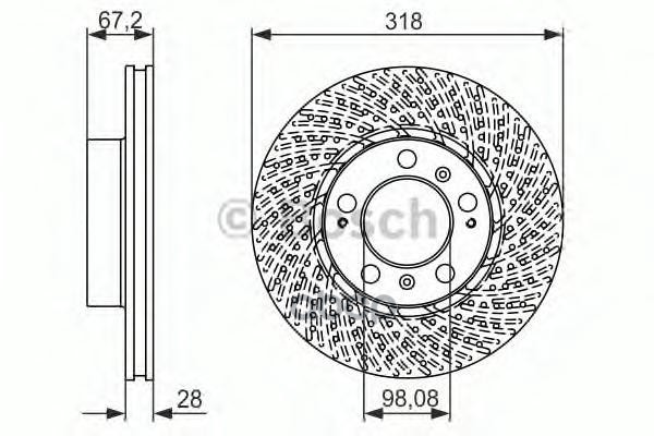 фото Диск тормозной bosch 0986479550