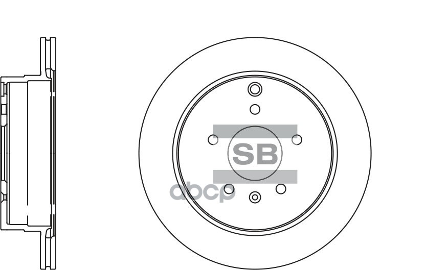 фото Диск тормозной sangsin brake sd3039