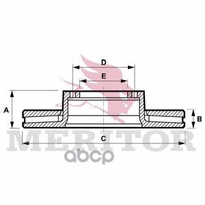 Тормозной диск MERITOR MBR5056