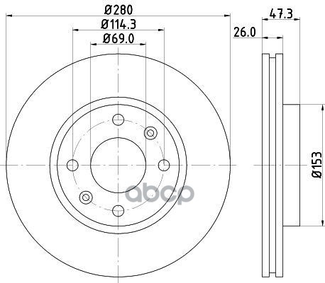 фото Диск тормозной nisshinbo nd6010k