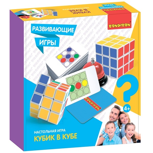 

Развивающие игры Bondibon КУБИК В КУБЕ, BOX 25,5х6,5х25,5, Разноцветный