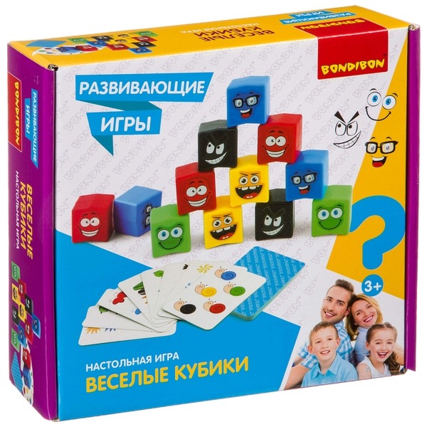 

Развивающие игры Bondibon Веселые кубики