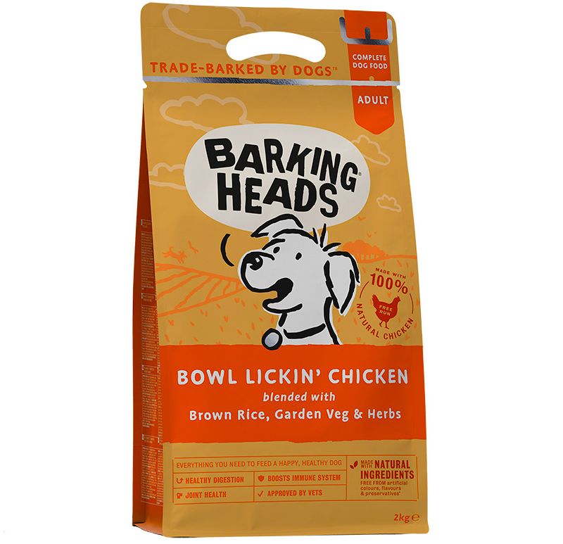 Сухой корм для собак Barking Heads Tender Loving Care, курица и рис, 2кг