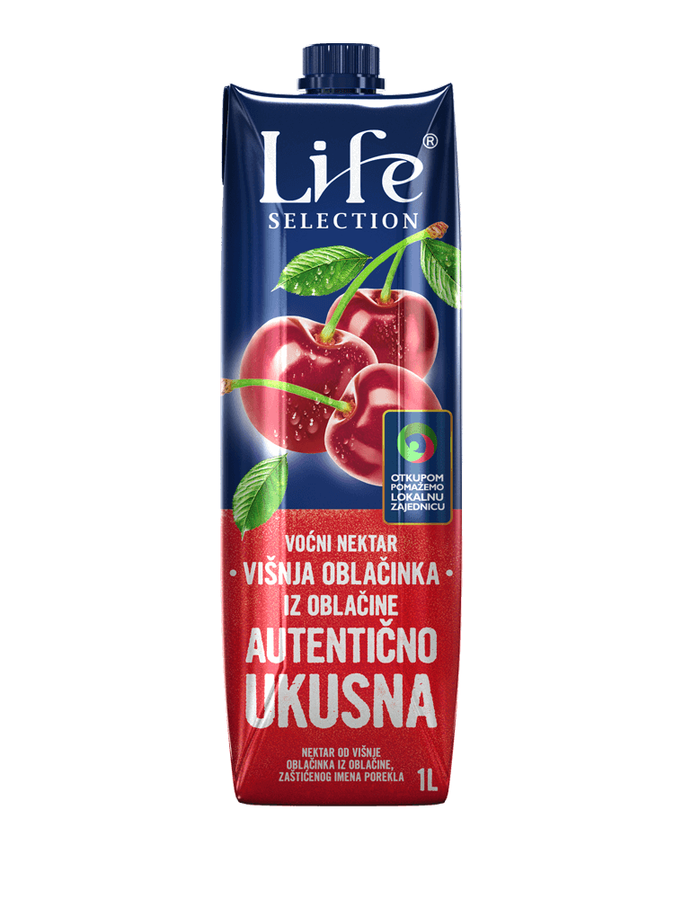 фото Сок life premium вишневый 1 л