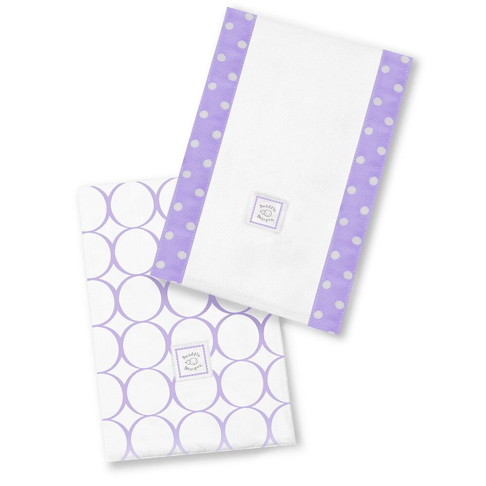 

Полотенчики SwaddleDesign Baby Burpie Set Lavender Mod C