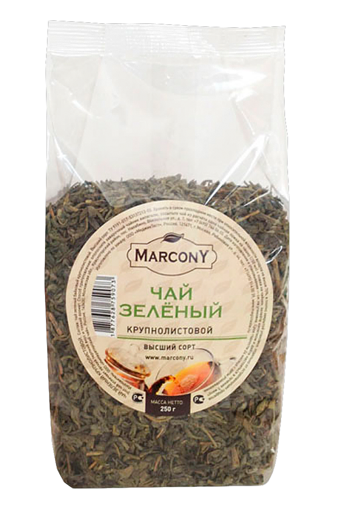 

Чай Marcony зеленый крупнолистовой 250 г