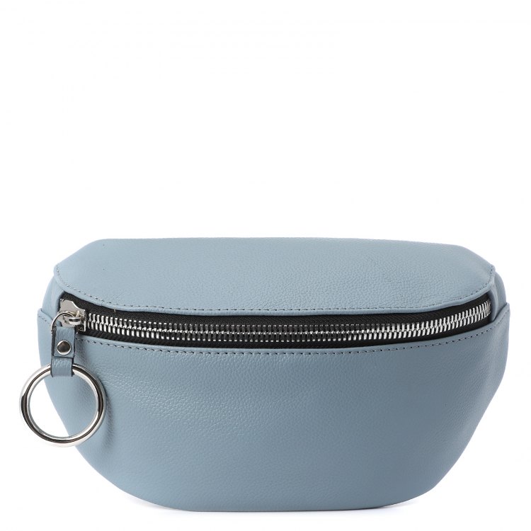 фото Поясная сумка женская calzetti adele belt bag серо-голубая