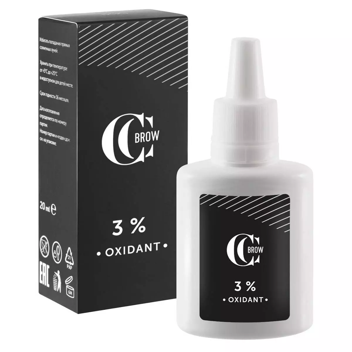 Косметический гель-окислитель 3%, CC Brow, 20 мл