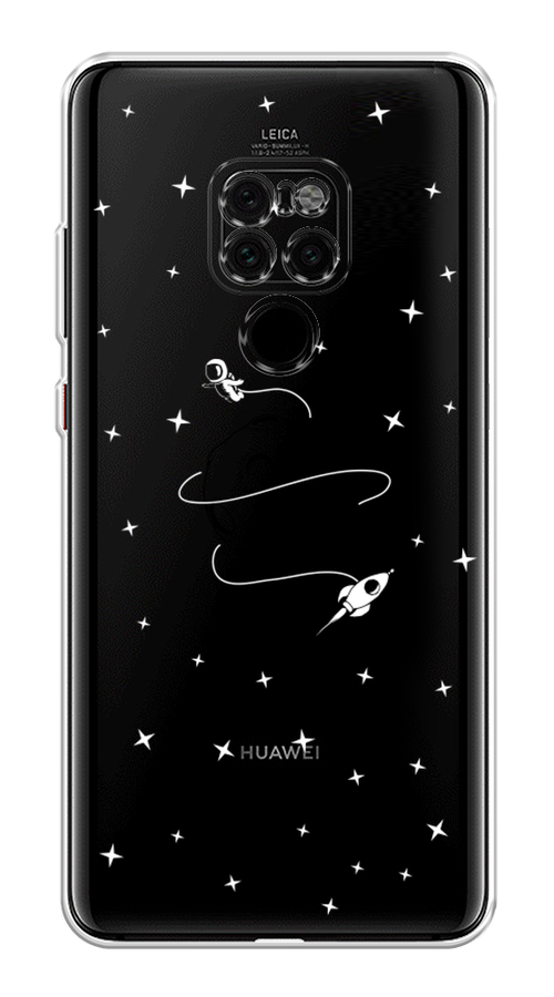 

Чехол на Huawei Mate 20 "Полет вокруг луны", Белый;серый;черный, 66850-2
