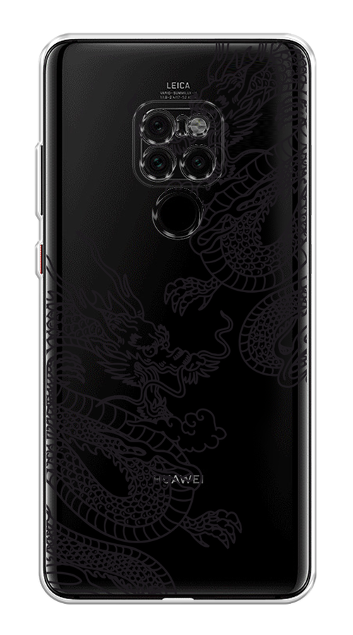 

Чехол на Huawei Mate 20 "Два китайских дракона", Серый;черный, 66850-1