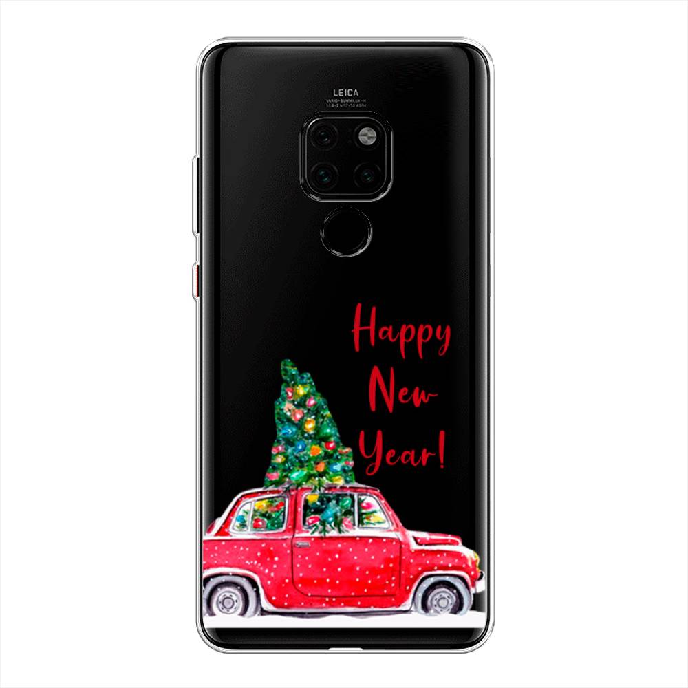 

Чехол на Huawei Mate 20 "Happy New Year", Красный;зеленый, 66850-5