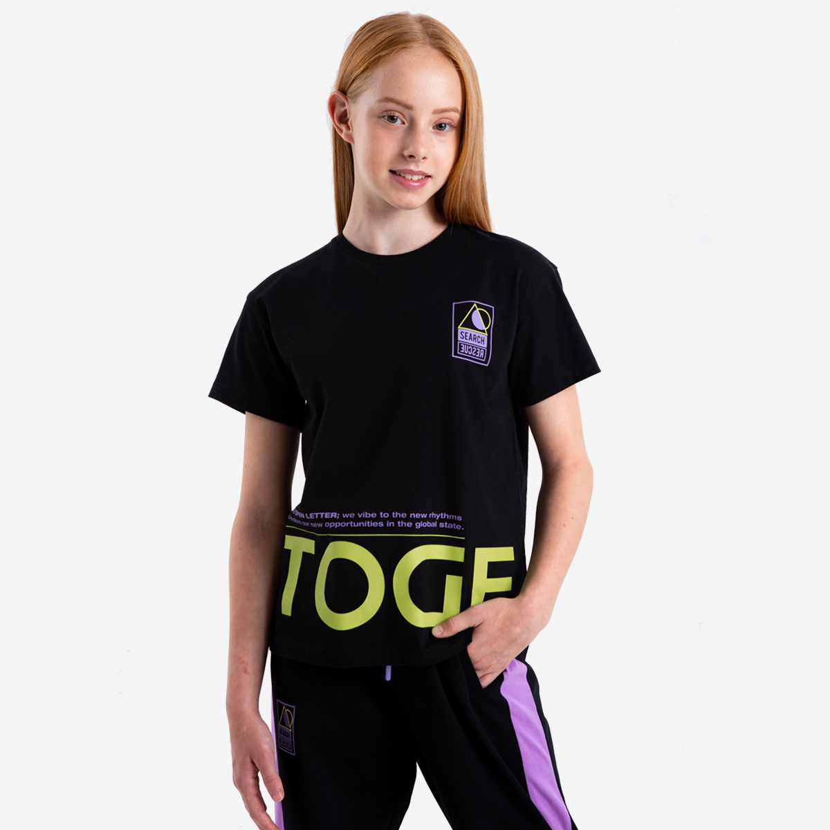 

Футболка детская Kapika IJGCT01-99, цвет черный, размер 158, IJGCT01