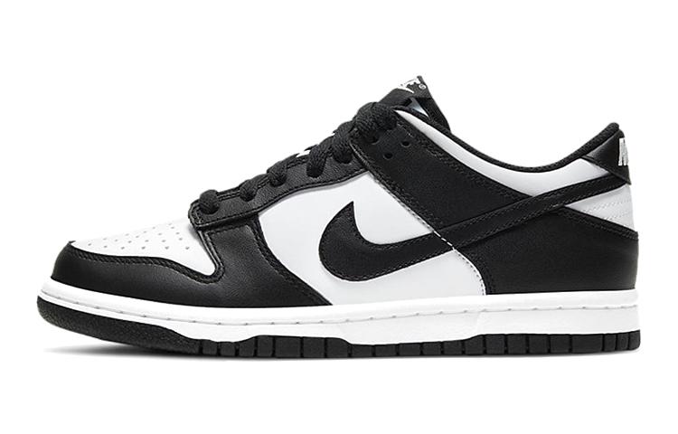 

Кеды унисекс Nike Dunk Low Black GS белые 38.5 EU, Белый, Dunk Low Black GS