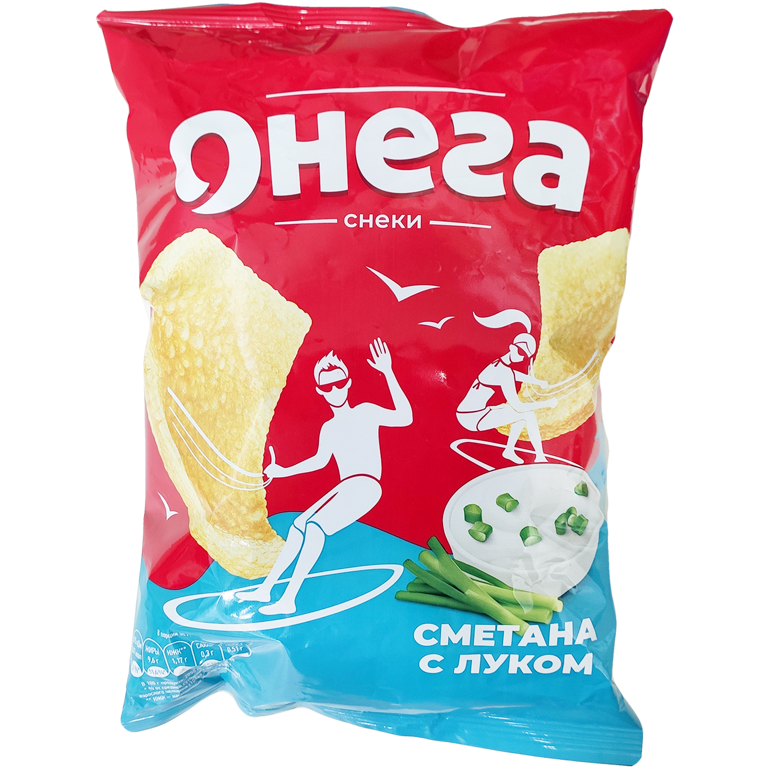 Снеки Онега со вкусом лука со сметаной, 70 г