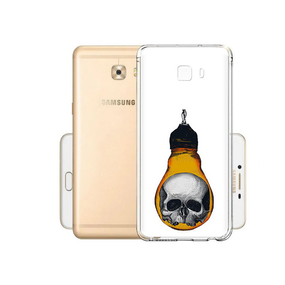 Чехол MyPads Tocco для Samsung Galaxy C9 Pro череп в лампочке
