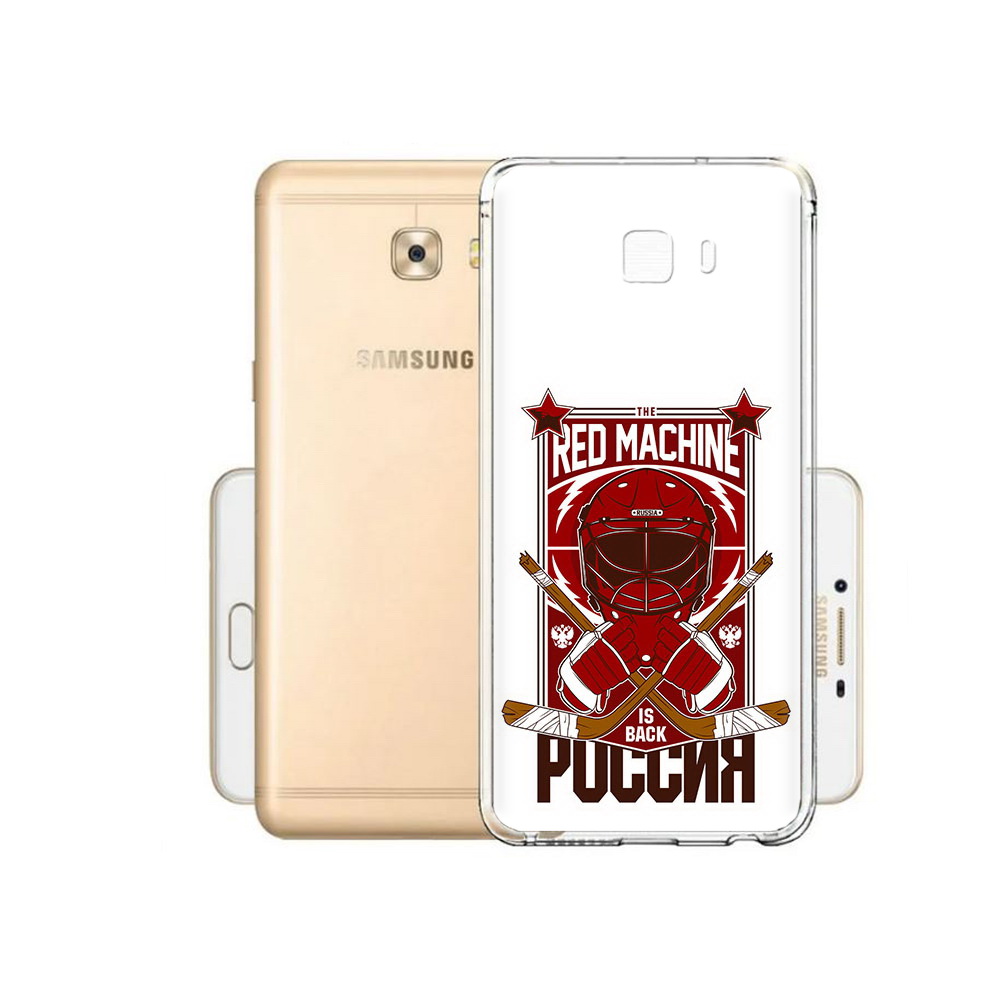 

Чехол MyPads Tocco для Samsung Galaxy C9 Pro хоккей россия, Прозрачный, Tocco