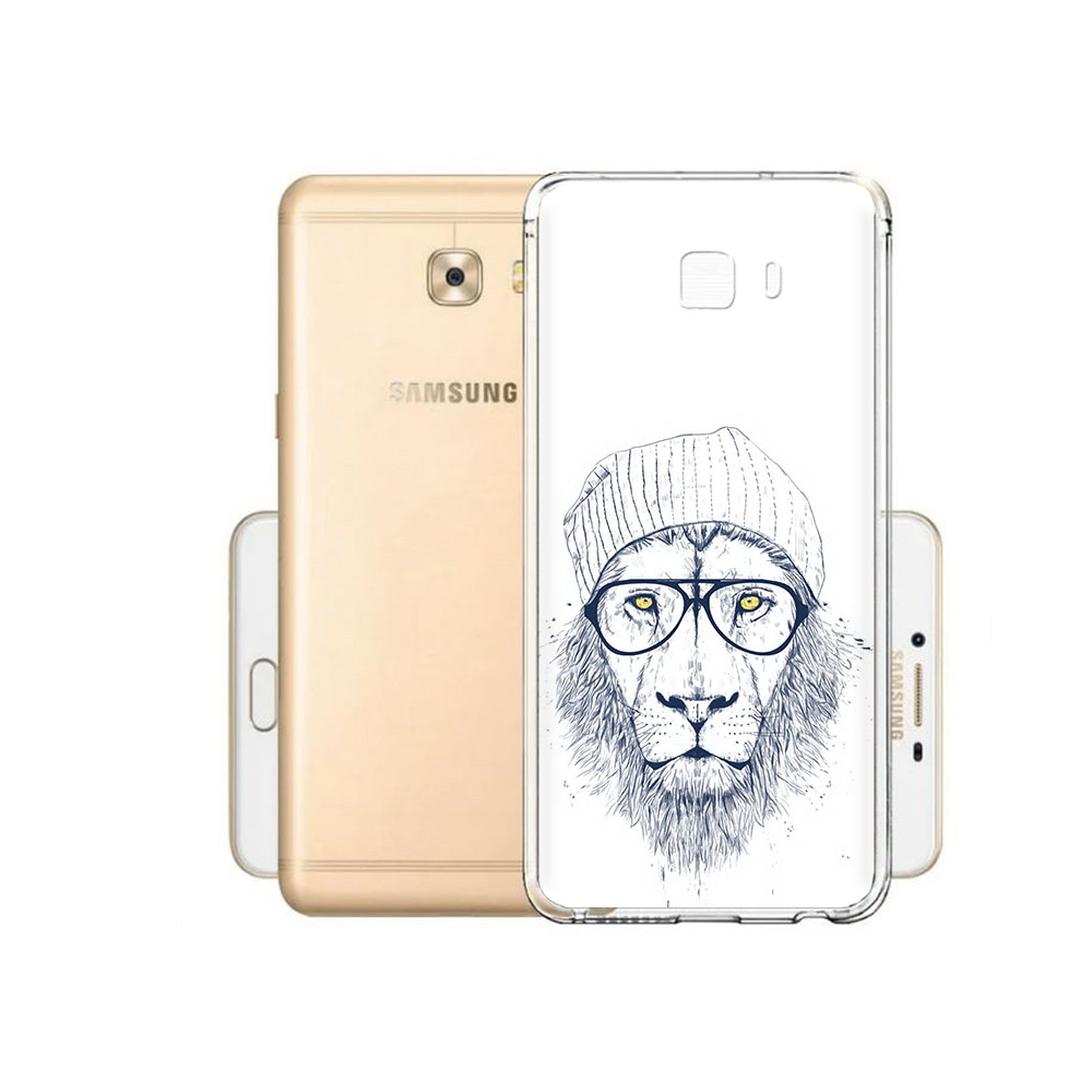 

Чехол MyPads Tocco для Samsung Galaxy C9 Pro хиппи лев, Прозрачный, Tocco