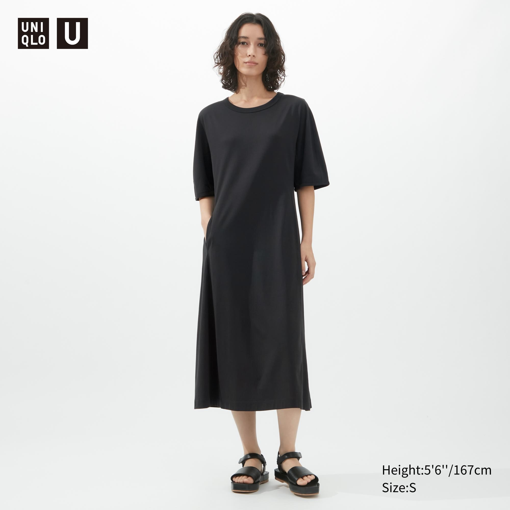 

Платье женское UNIQLO 455688COL09 черное S (доставка из-за рубежа), 455688COL09