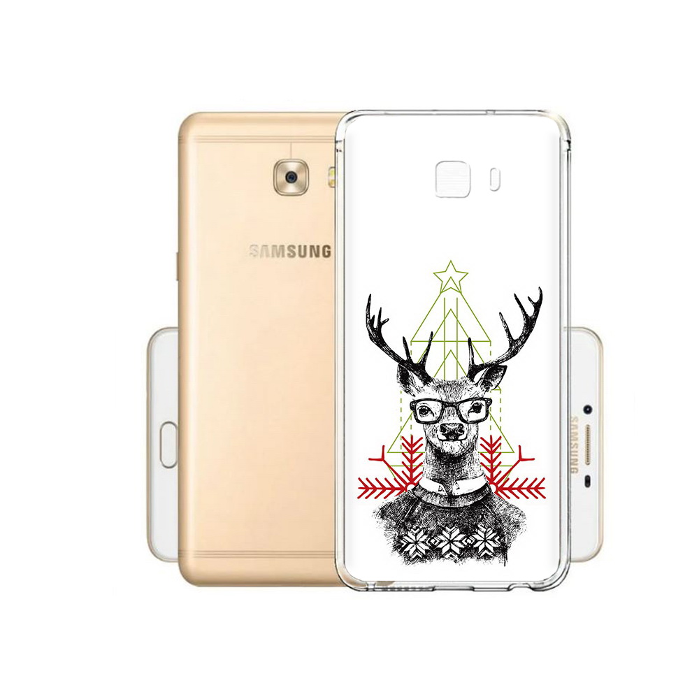 Чехол MyPads Tocco для Samsung Galaxy C9 Pro умный олень