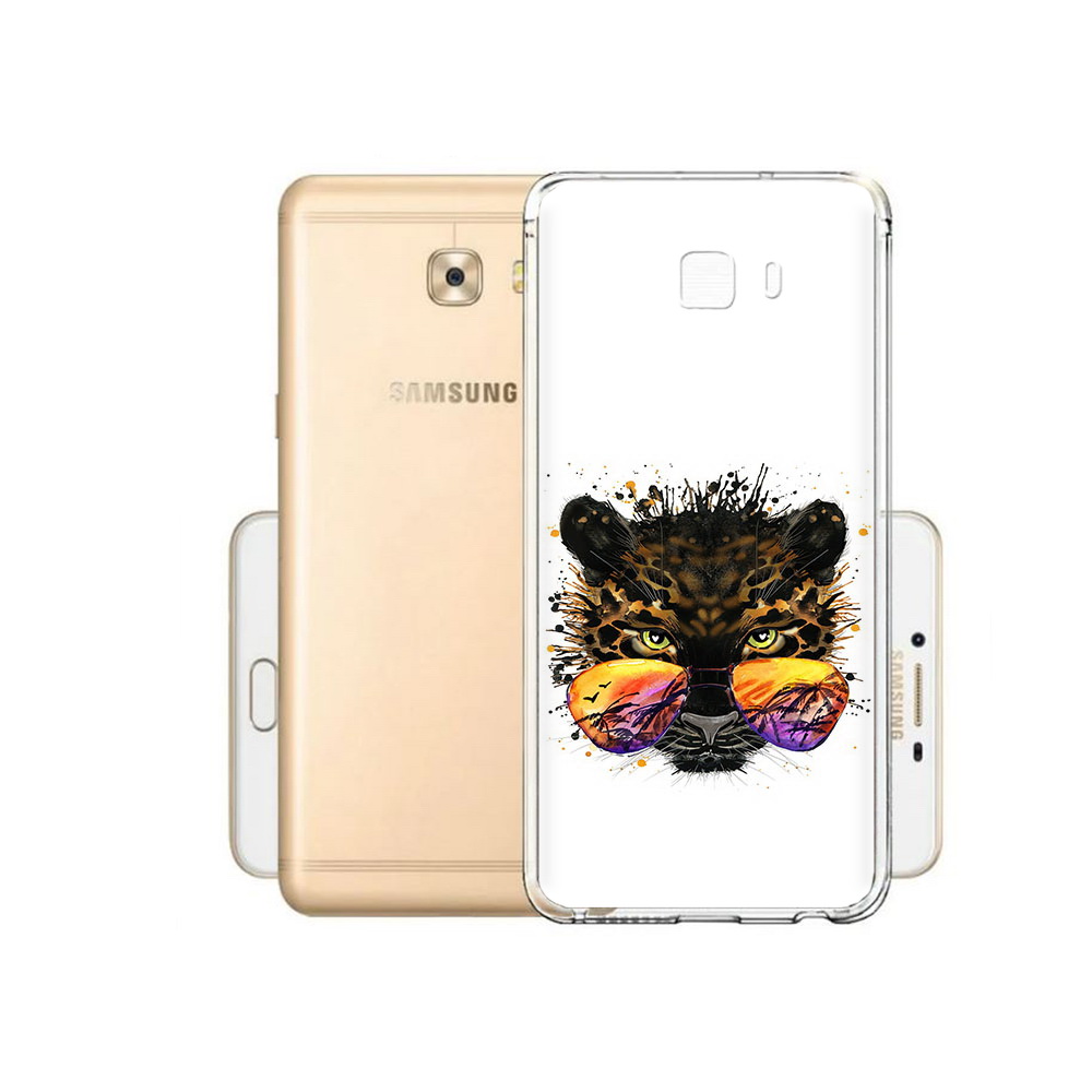 

Чехол MyPads Tocco для Samsung Galaxy C9 Pro тропический леопард, Прозрачный, Tocco