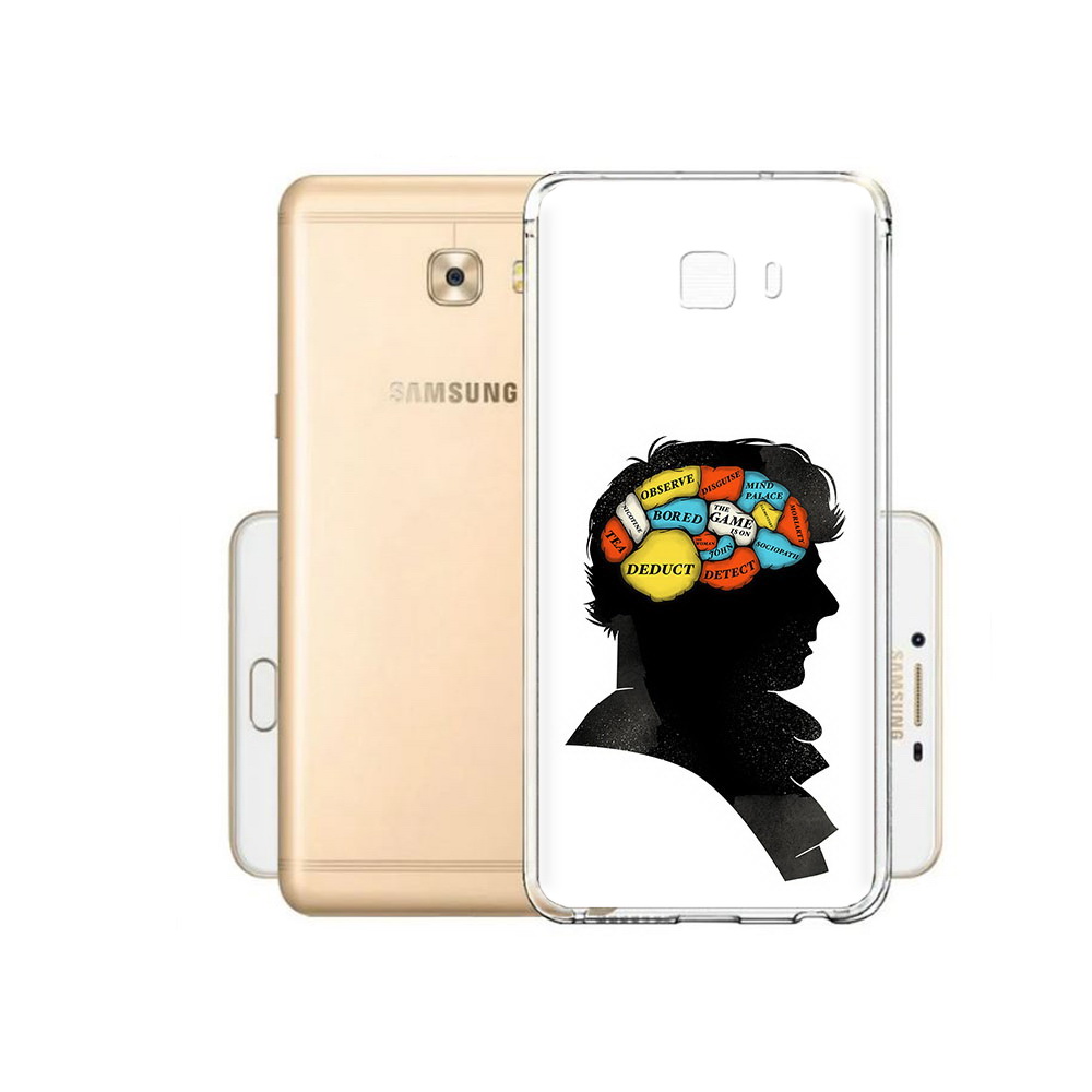 

Чехол MyPads Tocco для Samsung Galaxy C9 Pro темный рисунок, Прозрачный, Tocco