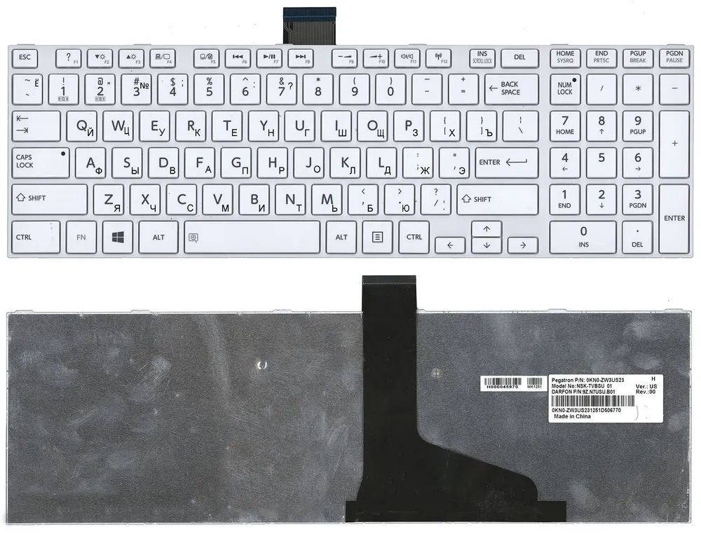 

Клавиатура Vbparts для ноутбука Toshiba Toshiba Satellite L850, L850D, L870, L870D