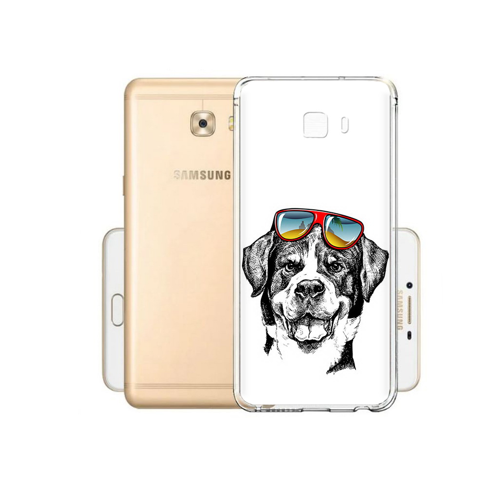 

Чехол MyPads Tocco для Samsung Galaxy C9 Pro счастливая собака, Прозрачный, Tocco