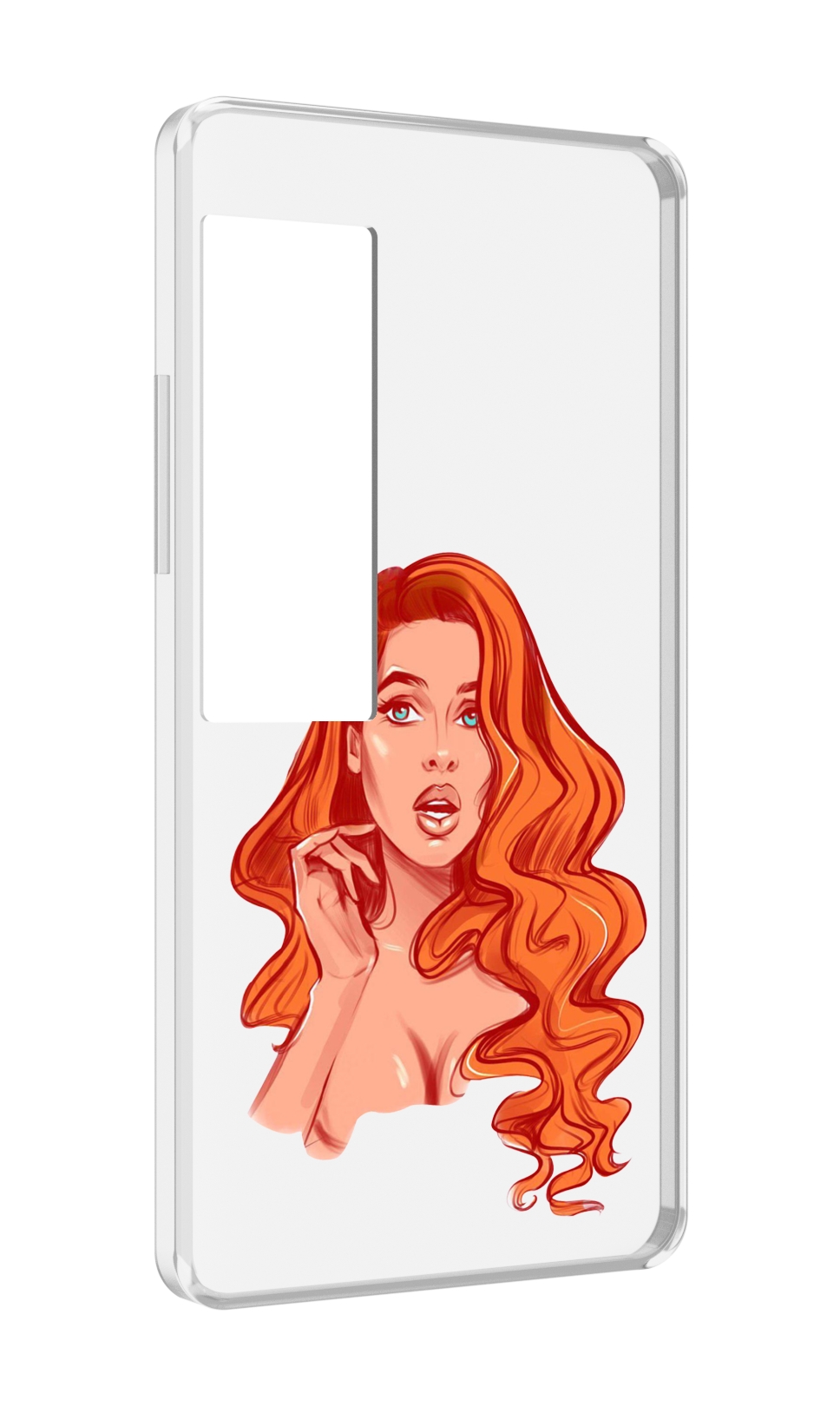 

Чехол MyPads рыжая-девушка-модельной-внешности женский для Meizu Pro 7 Plus, Прозрачный, Tocco