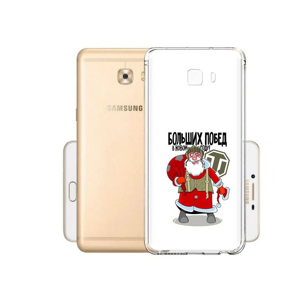 Чехол MyPads Tocco для Samsung Galaxy C9 Pro Дед мороз и World of Tanks
