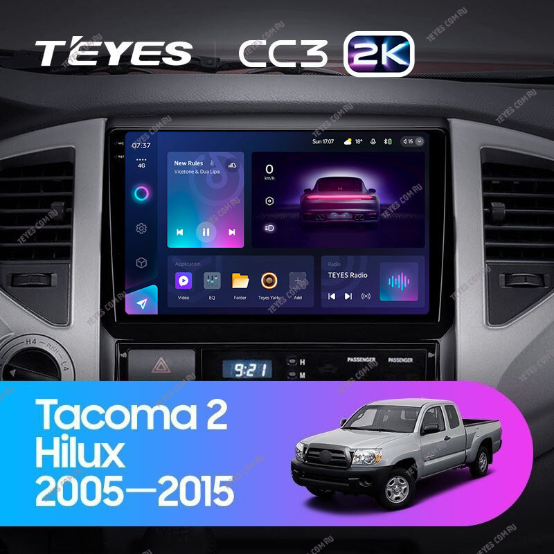 Штатная магнитола Teyes CC3 2K 360 6128 Toyota Hilux 2005-2015 5490000₽