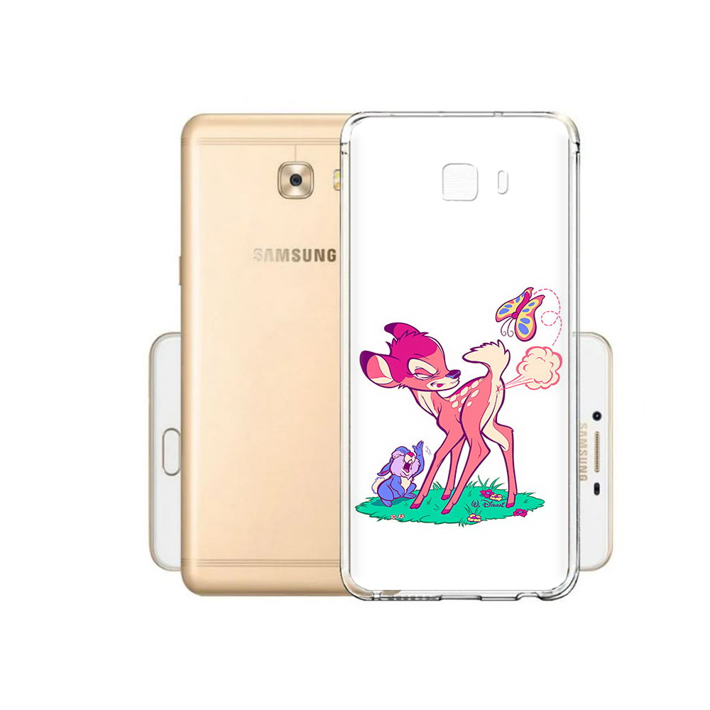 

Чехол MyPads Tocco для Samsung Galaxy C9 Pro смешной олененок, Прозрачный, Tocco