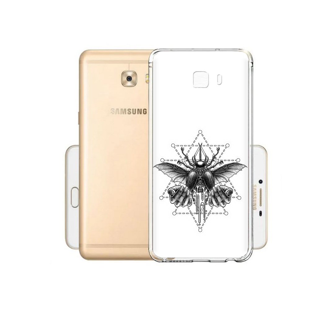 

Чехол MyPads Tocco для Samsung Galaxy C9 Pro скарабей, Прозрачный, Tocco